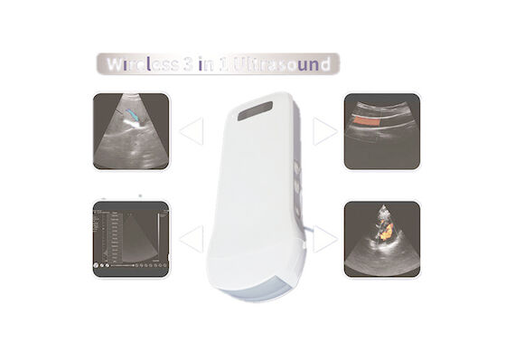 デジタル6つの言語を満たす1つの無線電信に付き無線手持ち型の超音波の走査器のWifiの関係の心臓線形凸面3つ